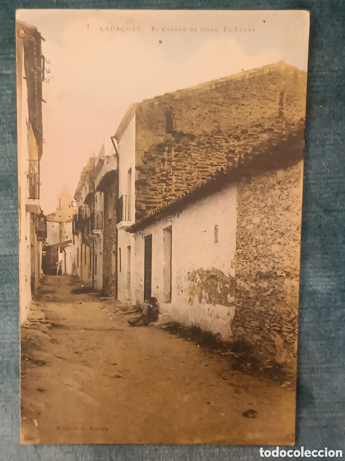 Postales: 7 CADAQU&Egrave;S. EL CARRER DE MODA, ES LLANE. (Cadaqu&eacute;s)