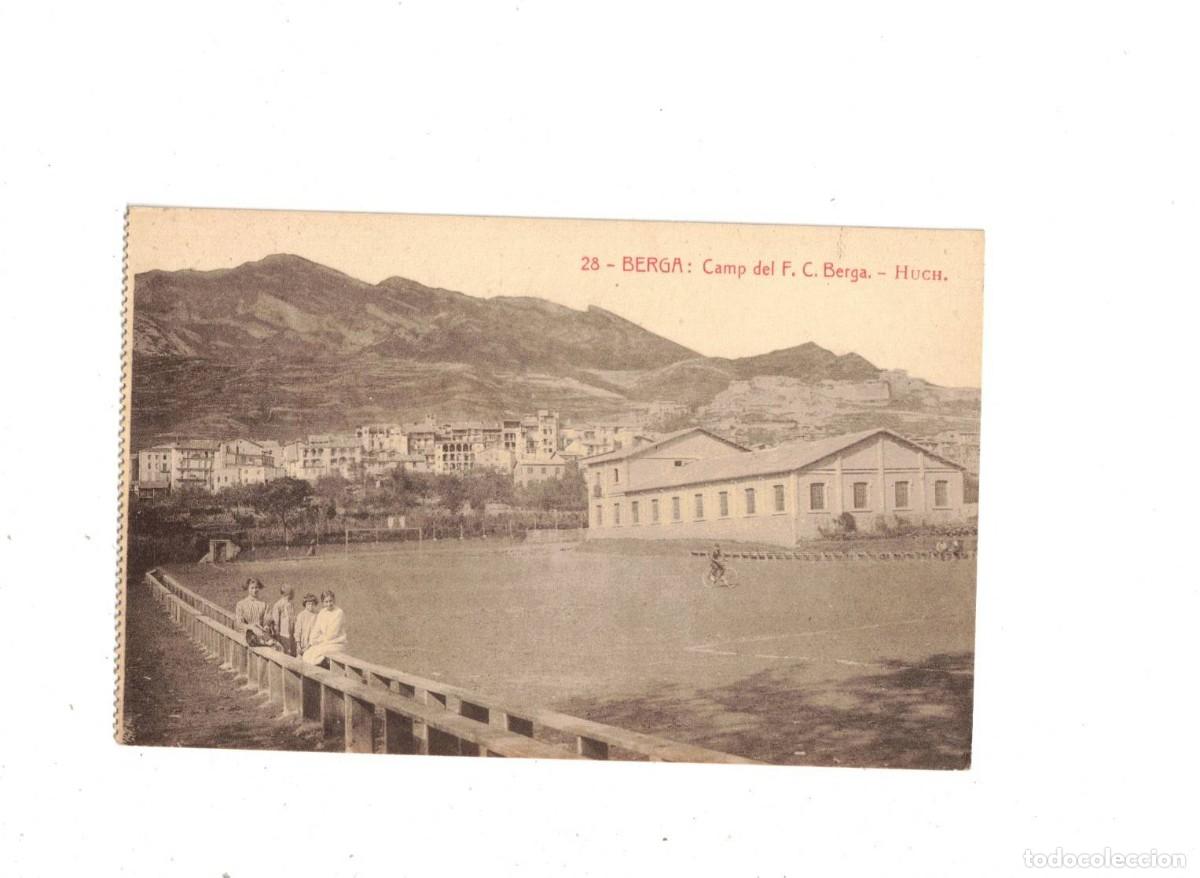 Postales: BERGA. CAMP DE FUTBOL. 28 HUCH