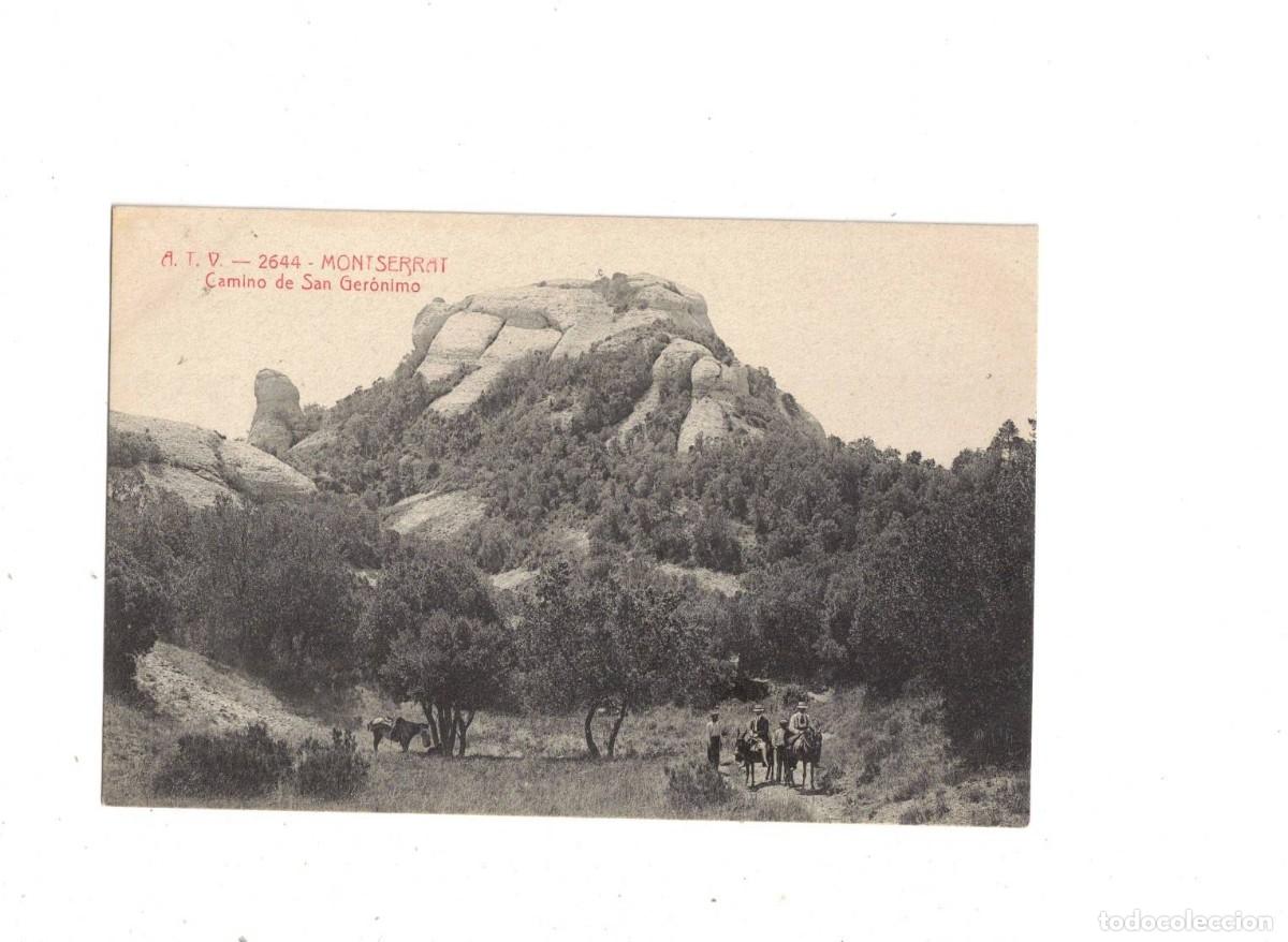 Postales: MONTSERRAT. ATV 2644. CAMINO SAN GER&Oacute;NIMO