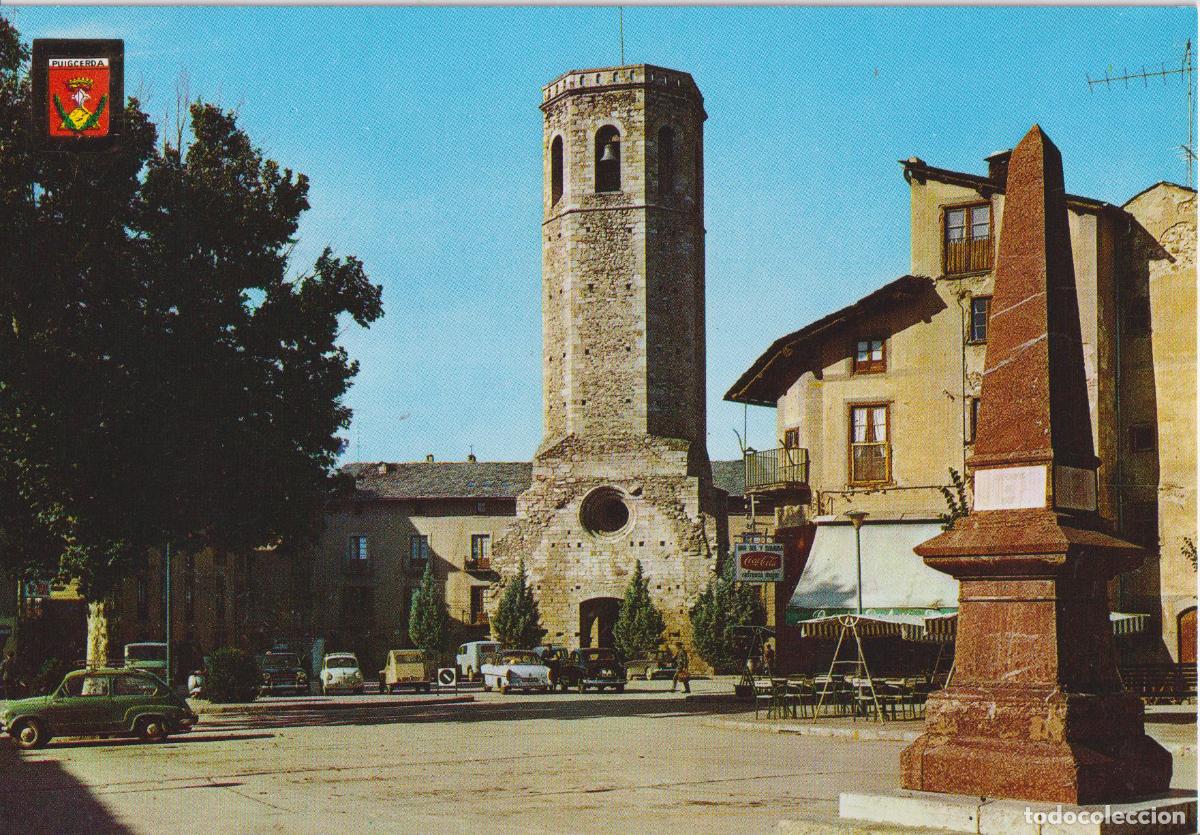 Postales: PUIGCERDA (GIRONA) IGLESIA DE SANTA MARIA - ESCUDO DE ORO N&ordm;2683 - S/C