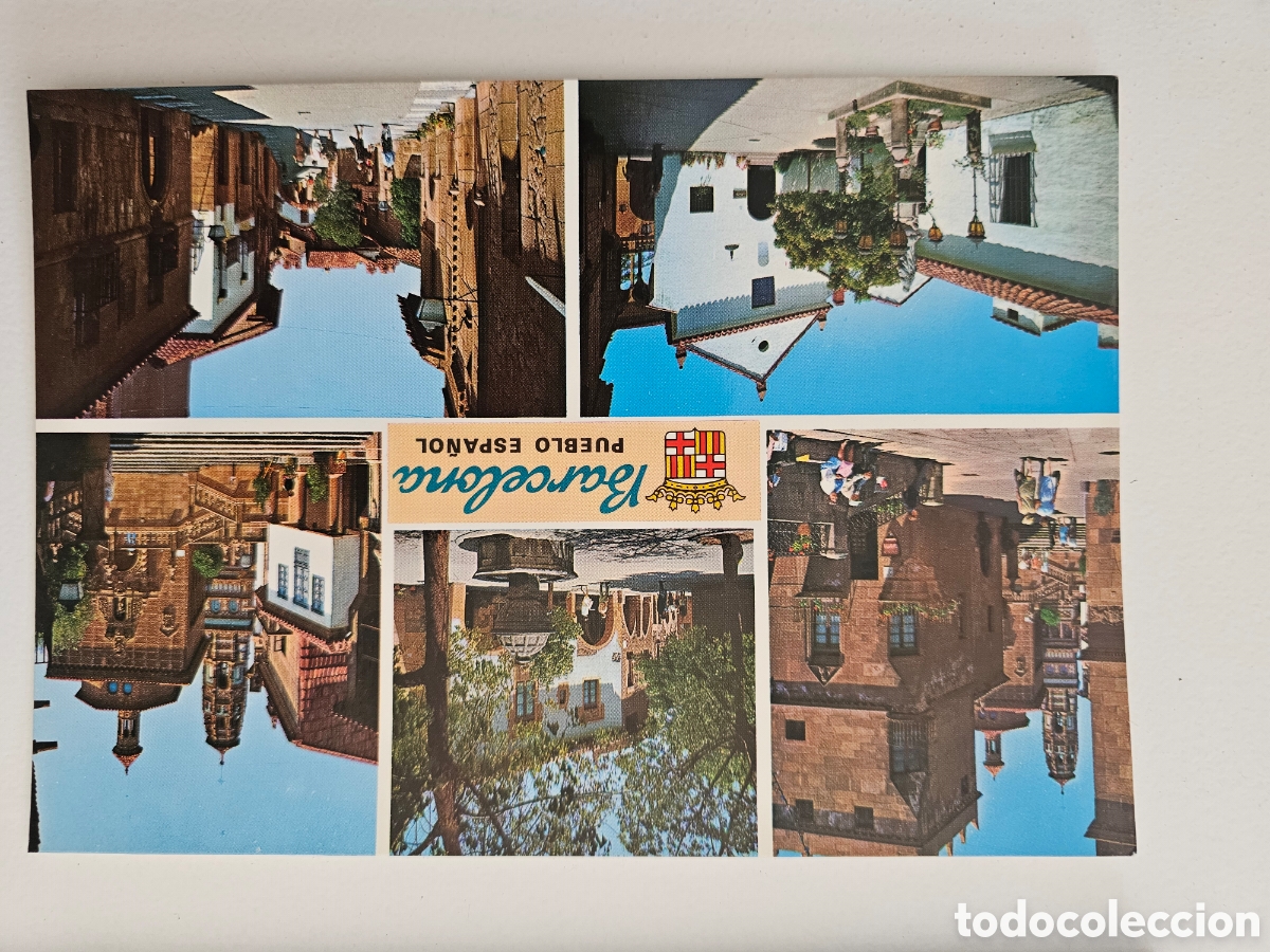 Postales: Postal de gran tama&ntilde;o de Barcelona Pueblo Espa&ntilde;ol 1978 KOLORHAM