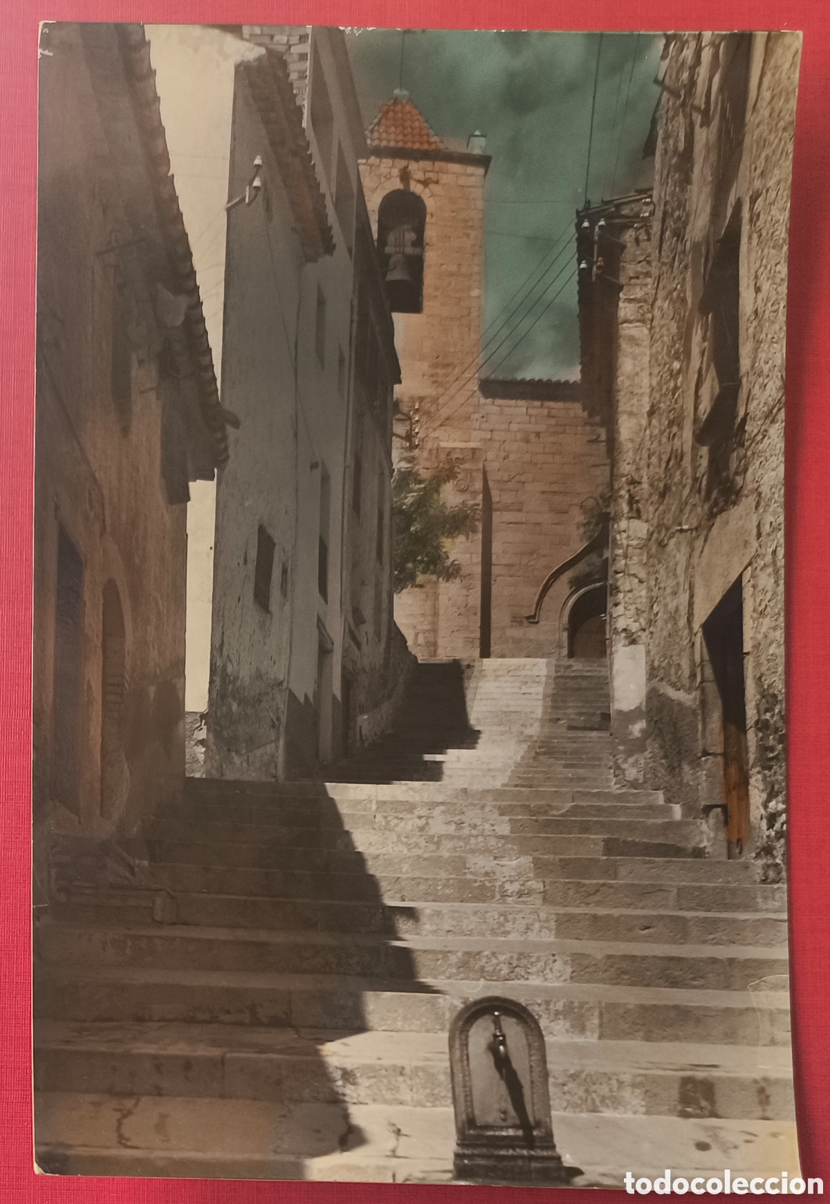 Postales: VIMBOD&Iacute; CARRER JOAN MANRESA POSTAL FOTOGR&Aacute;FICA COLOREADA TARRAGONA C. 1960