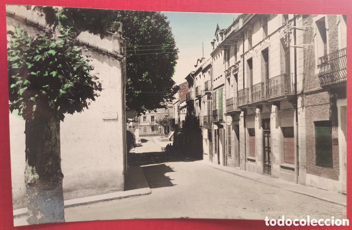 Postales: LLINARS DEL VALL&Egrave;S CARRER DE L'ESTACI&Oacute; POSTAL FOTOGR&Aacute;FICA COLOREADA C. 1960