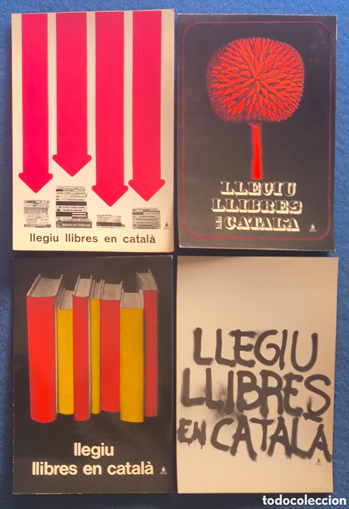 Postales: CATALUNYA OMNIUM CULTURAL CAMPANYA LLEGIU LLIBRES EN CATAL&Agrave; POSTAL 1977