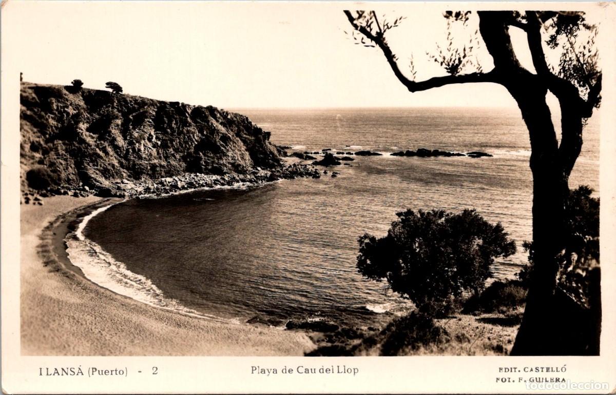 Postales: LLans&aacute; (Puerto) - Playa de Cau del Llop - Castell&oacute; 2 - 141x90mm - In&eacute;dita en Todocolecci&oacute;n