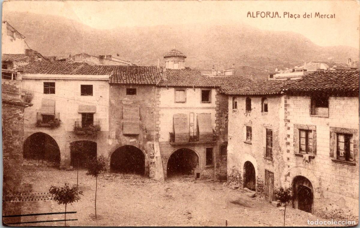 Postales: Alforja - Pla&ccedil;a del Mercat - Thomas 12819 - 141x89mm