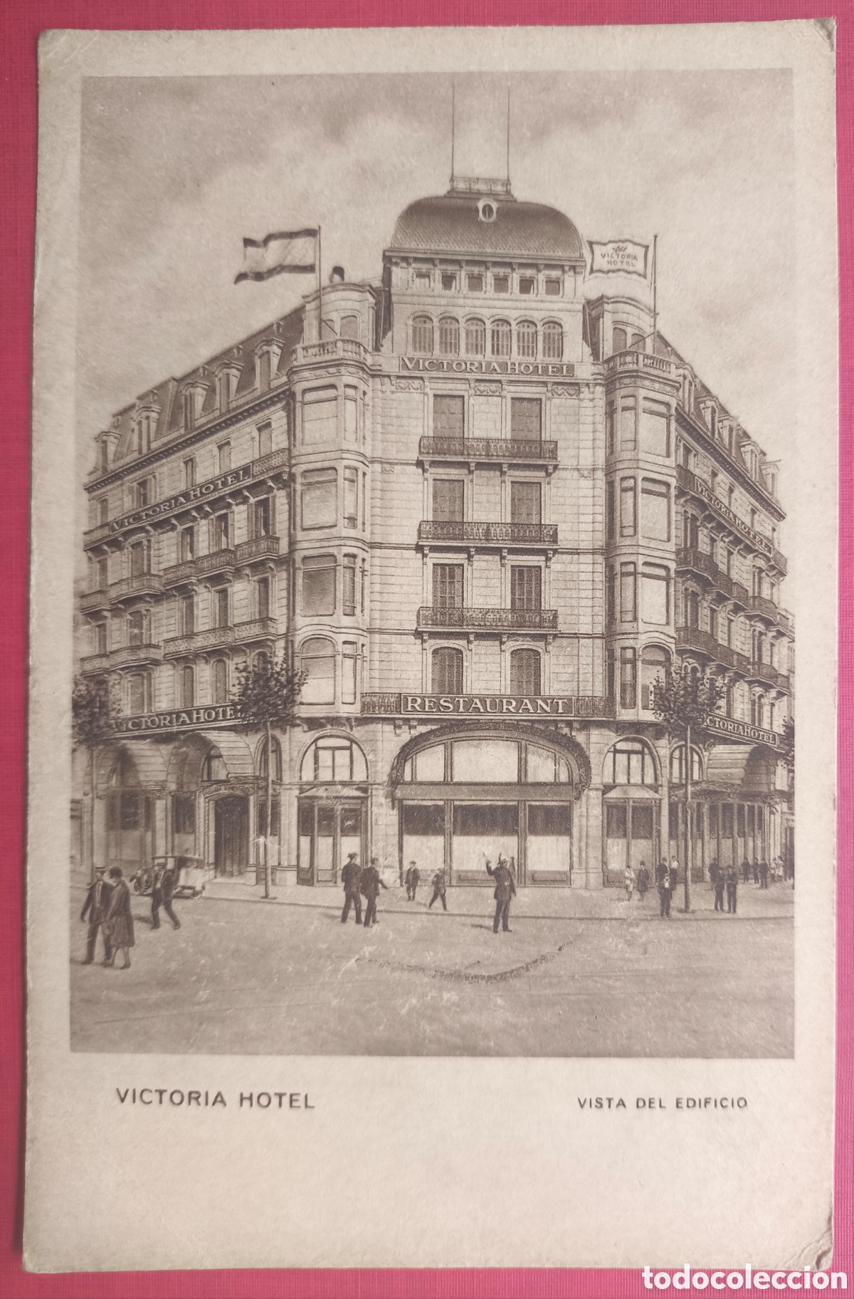 Postales: HOTEL VICTORIA POSTAL FOTOTIPIA BARCELONA C. 1940
