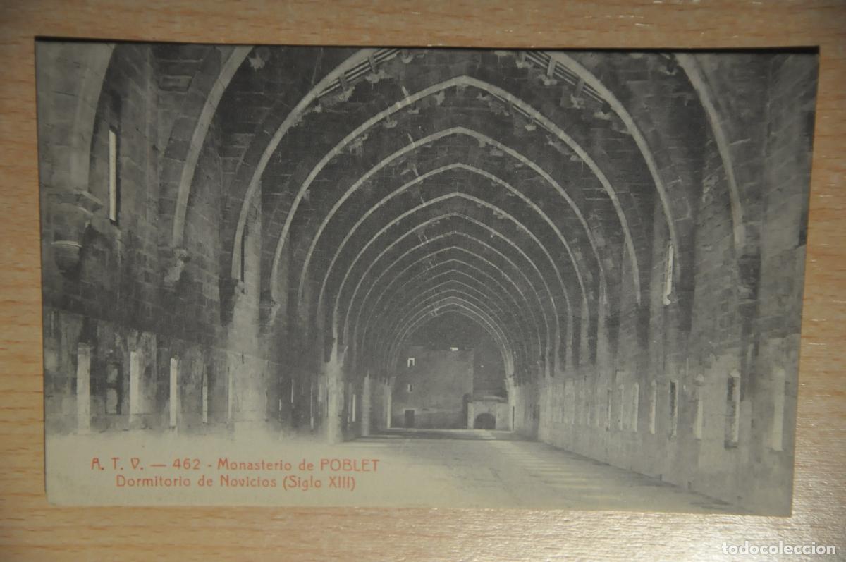 Postkarten: postal monasterio de poblet, dormitorio de novicios, atv 462