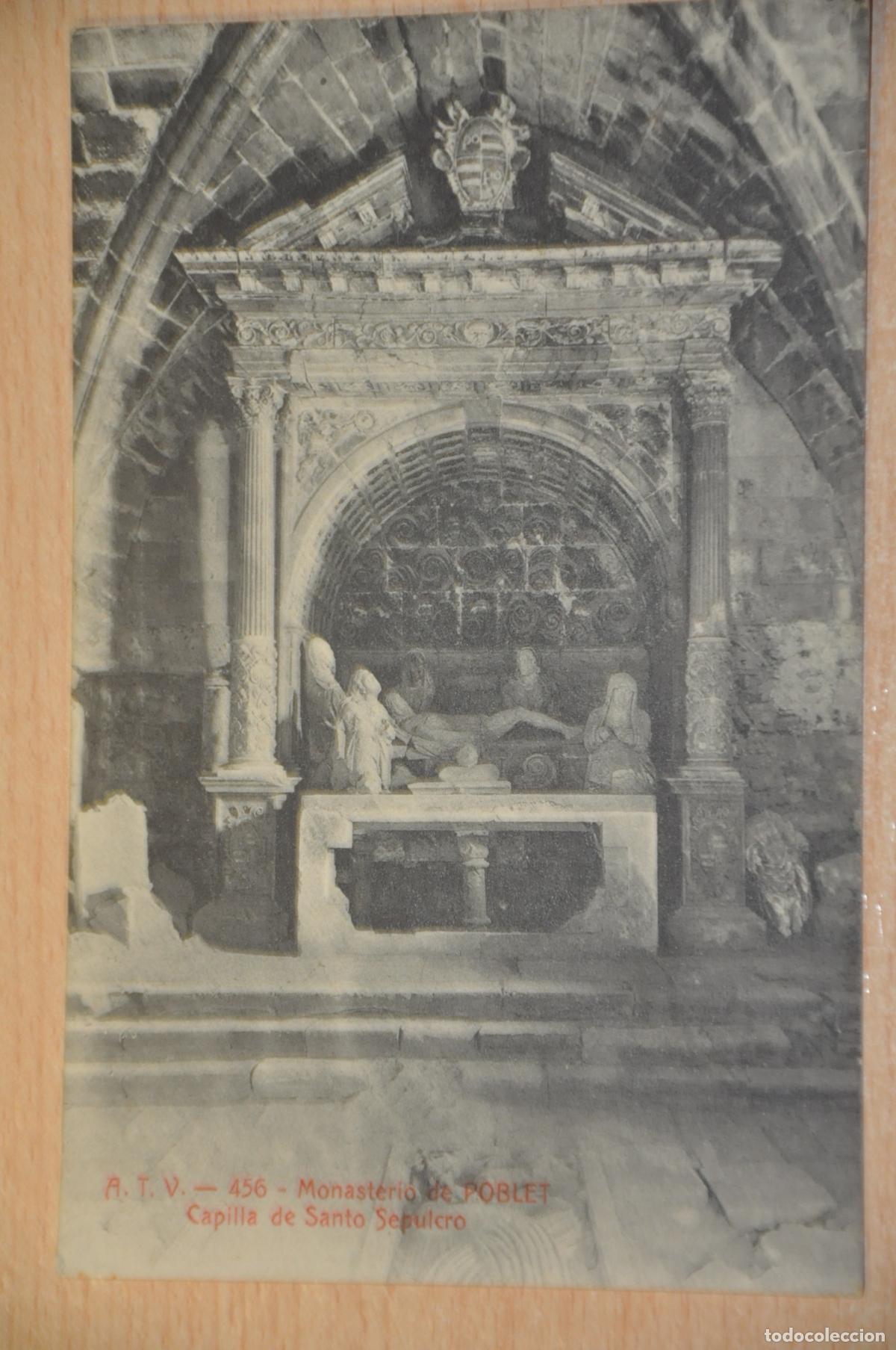 Postales: postal monasterio de poblet, capilla de santo sepulcro, atv 456