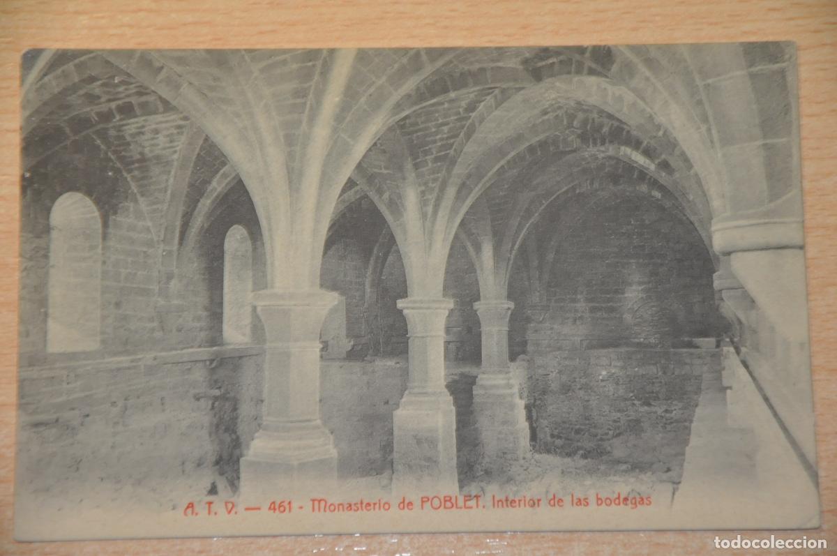 Postales: postal monasterio de poblet, interior de las bodegas, atv 461