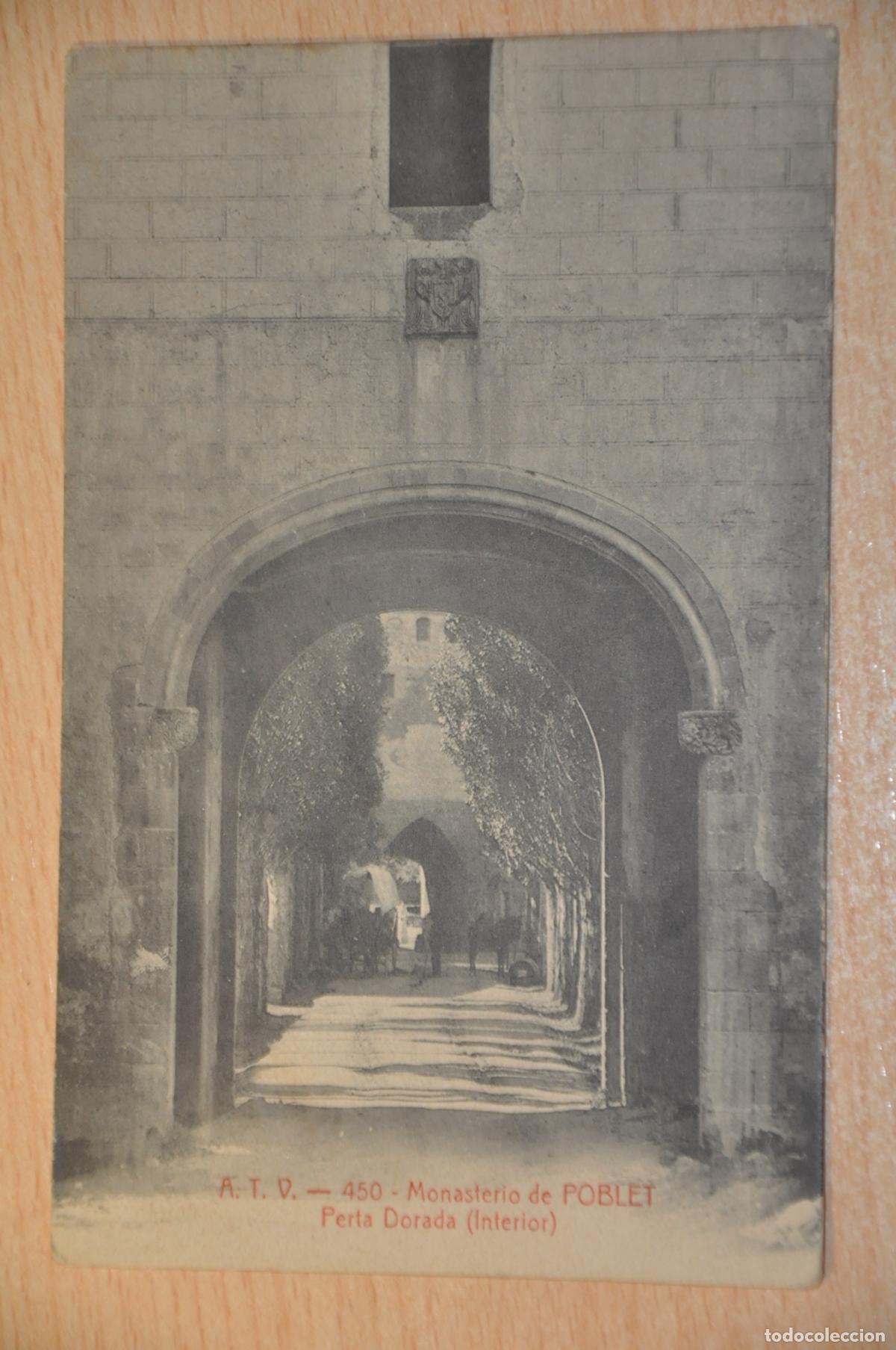 Postales: postal monasterio de poblet, perta dorada (interior), atv 450