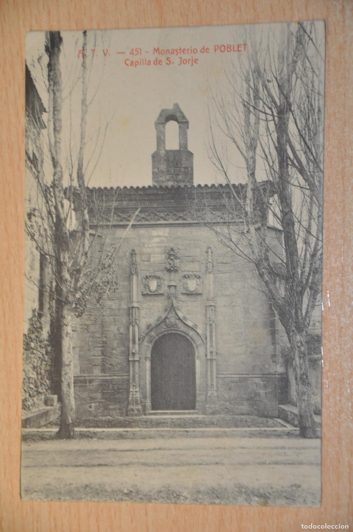 Postales: postal monasterio de poblet, capilla de s.jorje, atv 451