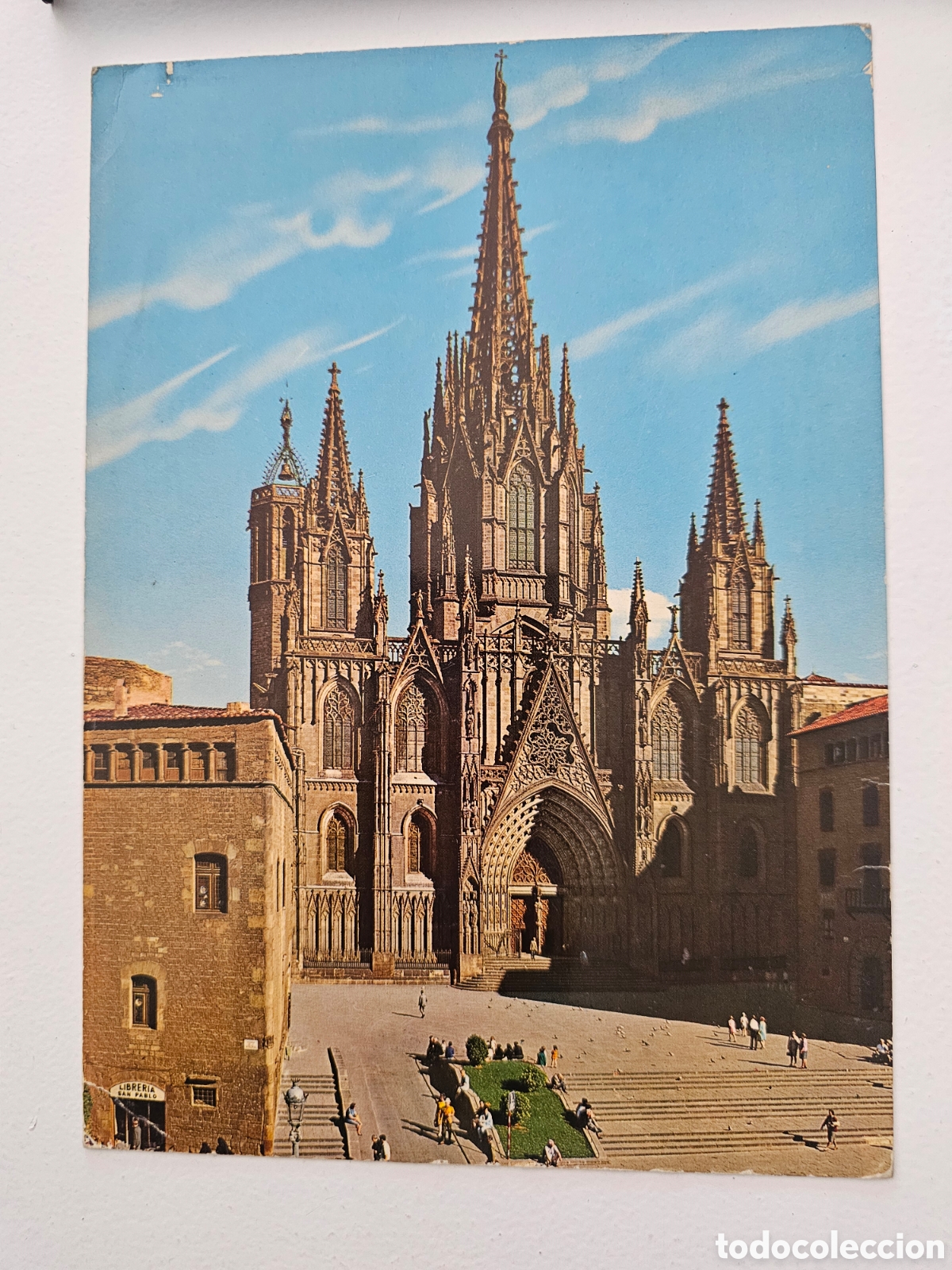 Postales: Postal grande de Barcelona La Catedral Kolorham 1950s