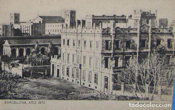Postales: BARCELONA A&Ntilde;O 1870. PLAZA DE CATALU&Ntilde;A. SANSOT Y MISS&Eacute; HNOS, BARCELONA.