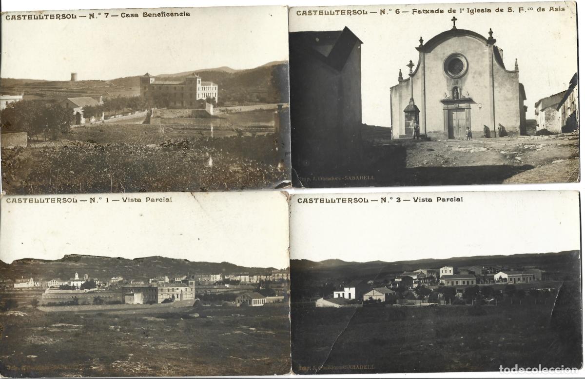 Postales: CASTELLTER&Ccedil;OL-ELS MOIANES-CASTELLTERSOL 4 POSTALS FOTOGRAFICAS DE J.OBRADORS SABADELL