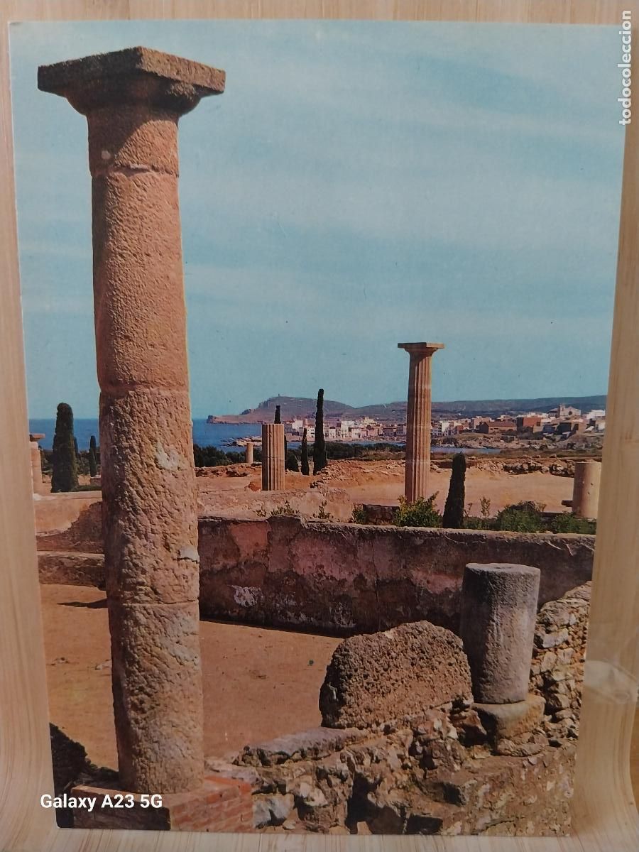 Postales: AMPURIAS RUINAS ROMANAS COSTA BRAVA ED FABREGAT 1412 SC ORIGINAL