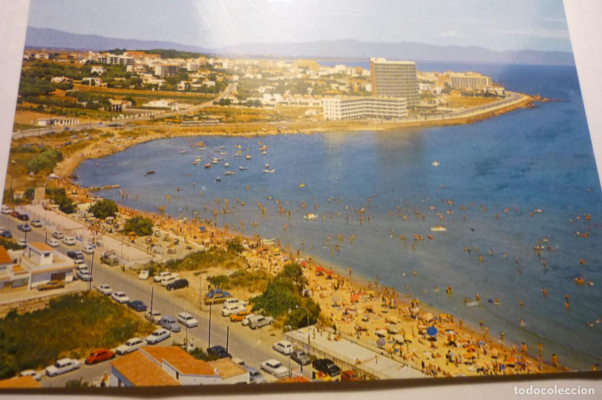 Postales: postal la escala.-playa riells