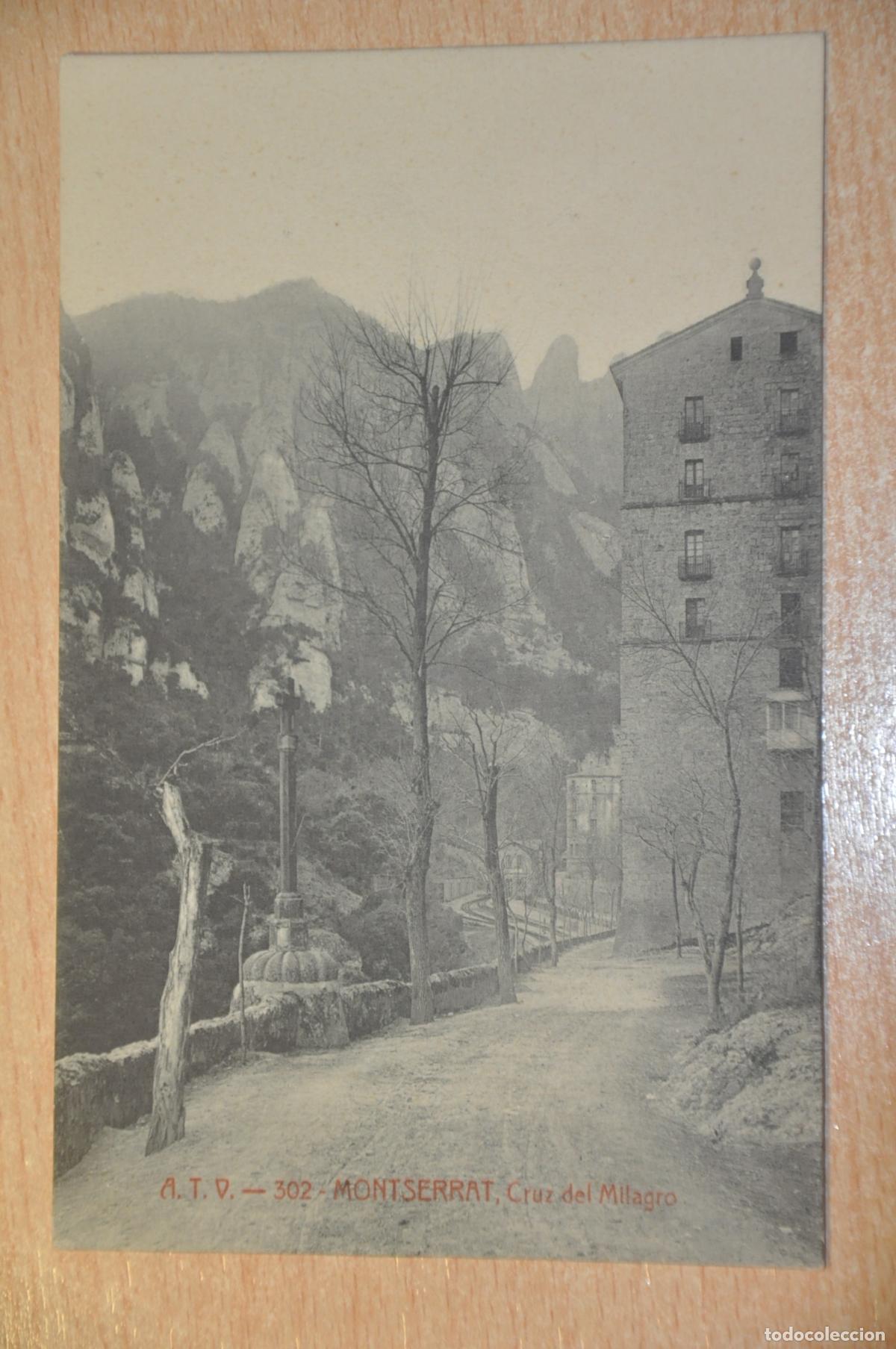 Postales: postal montserrat, cruz del milagro, atv 302