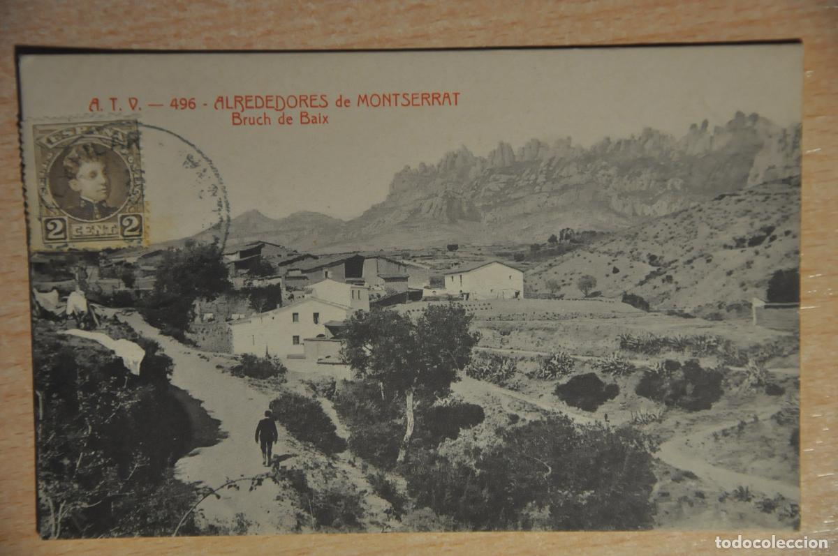 Postales: postal alrededores de montserrat, bruch de baix, atv 496