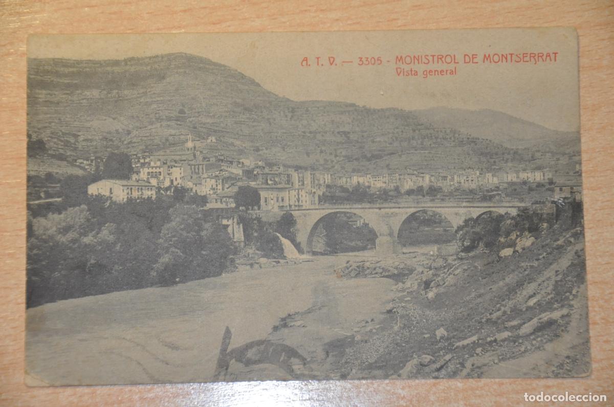 Postales: postal monistrol de montserrat, vista general, atv 3305
