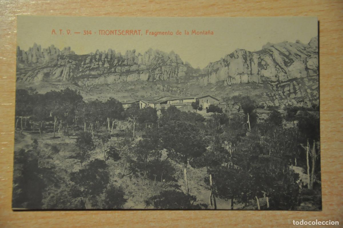 Postales: postal montserrat, fragmento de la monta&ntilde;a, atv 314