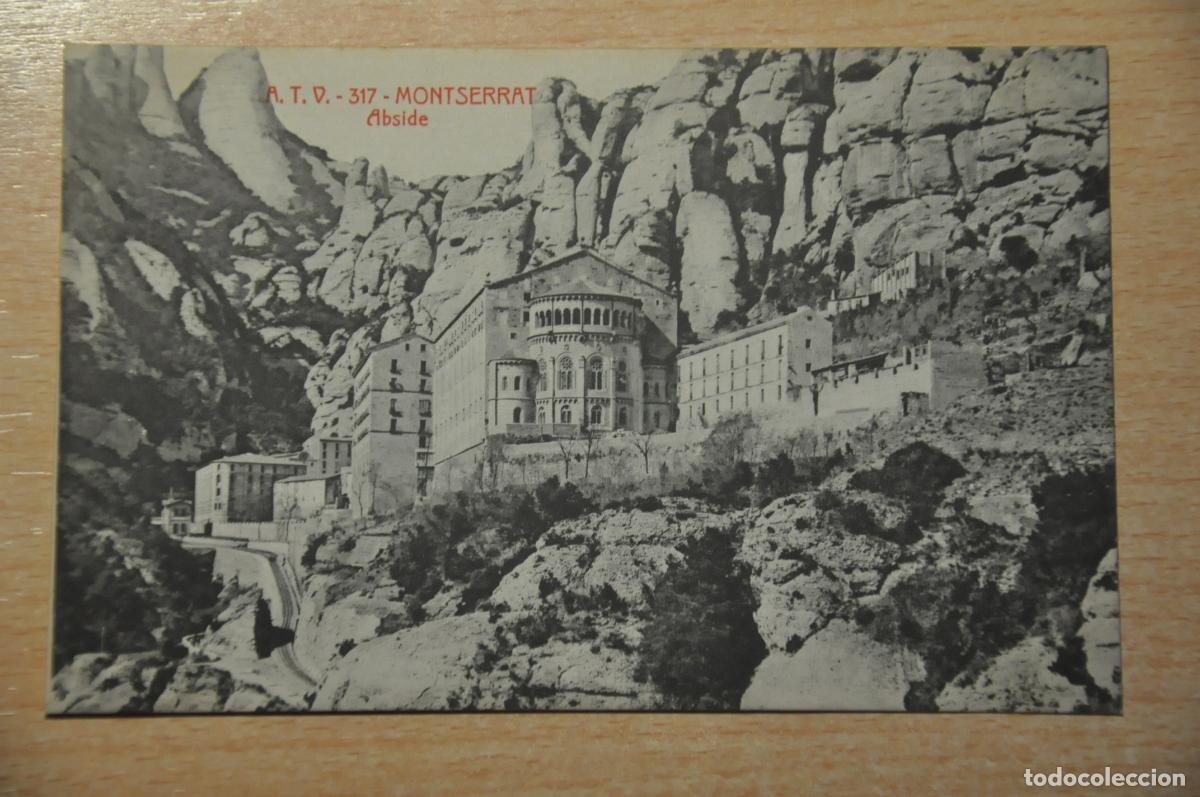 Postales: postal montserrat, abside, atv 317