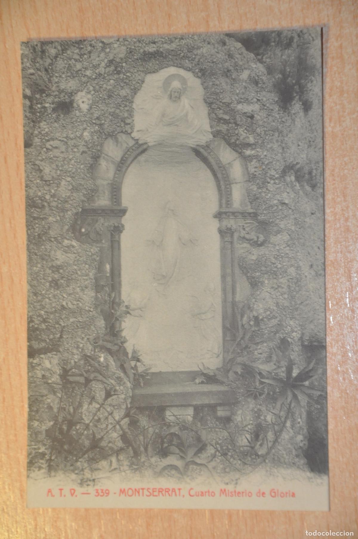 Postales: postal montserrat, cuarto misterio de gloria, atv 339