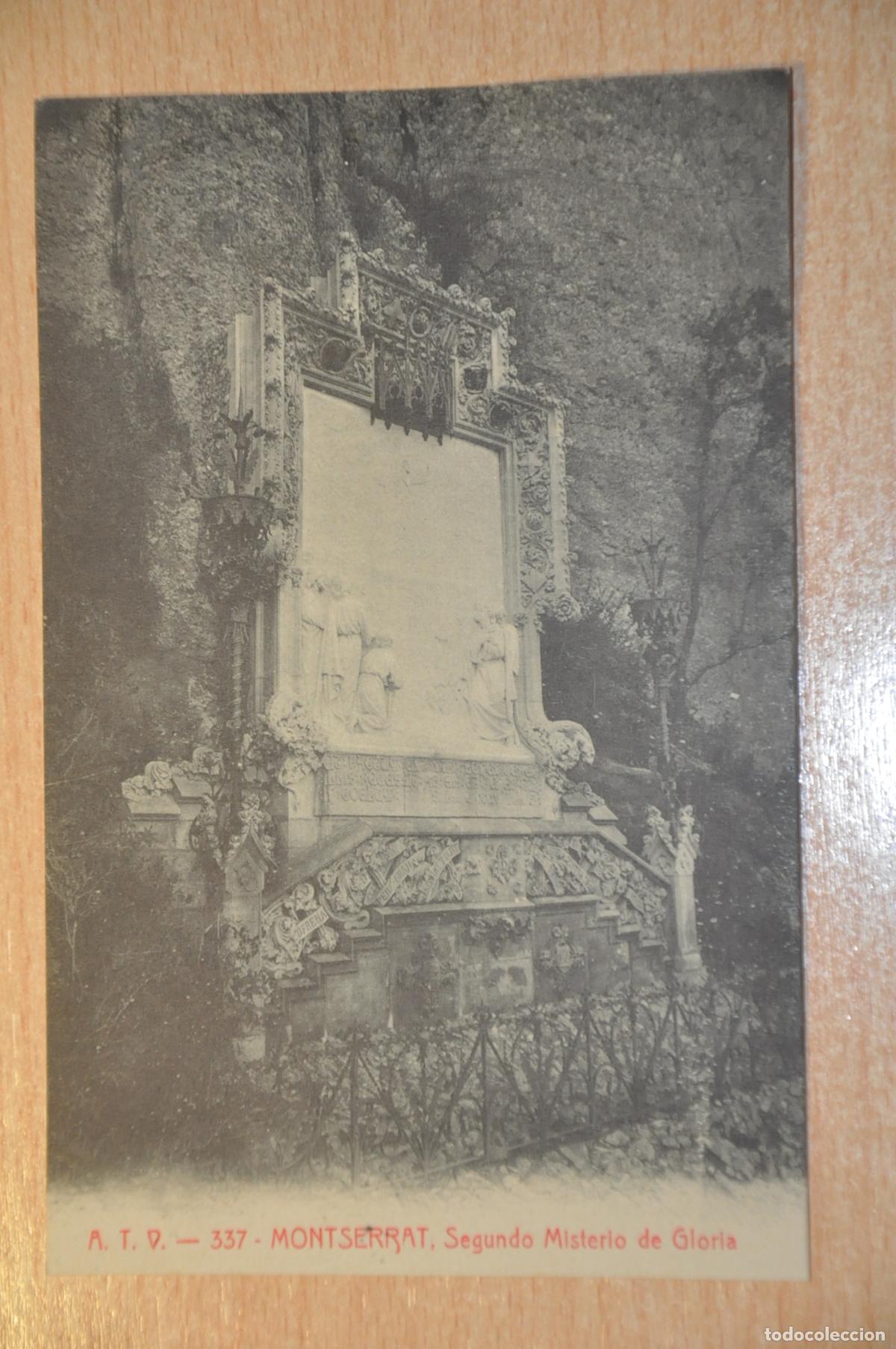 Postales: postal montserrat, segundo misterio de gloria, atv 337