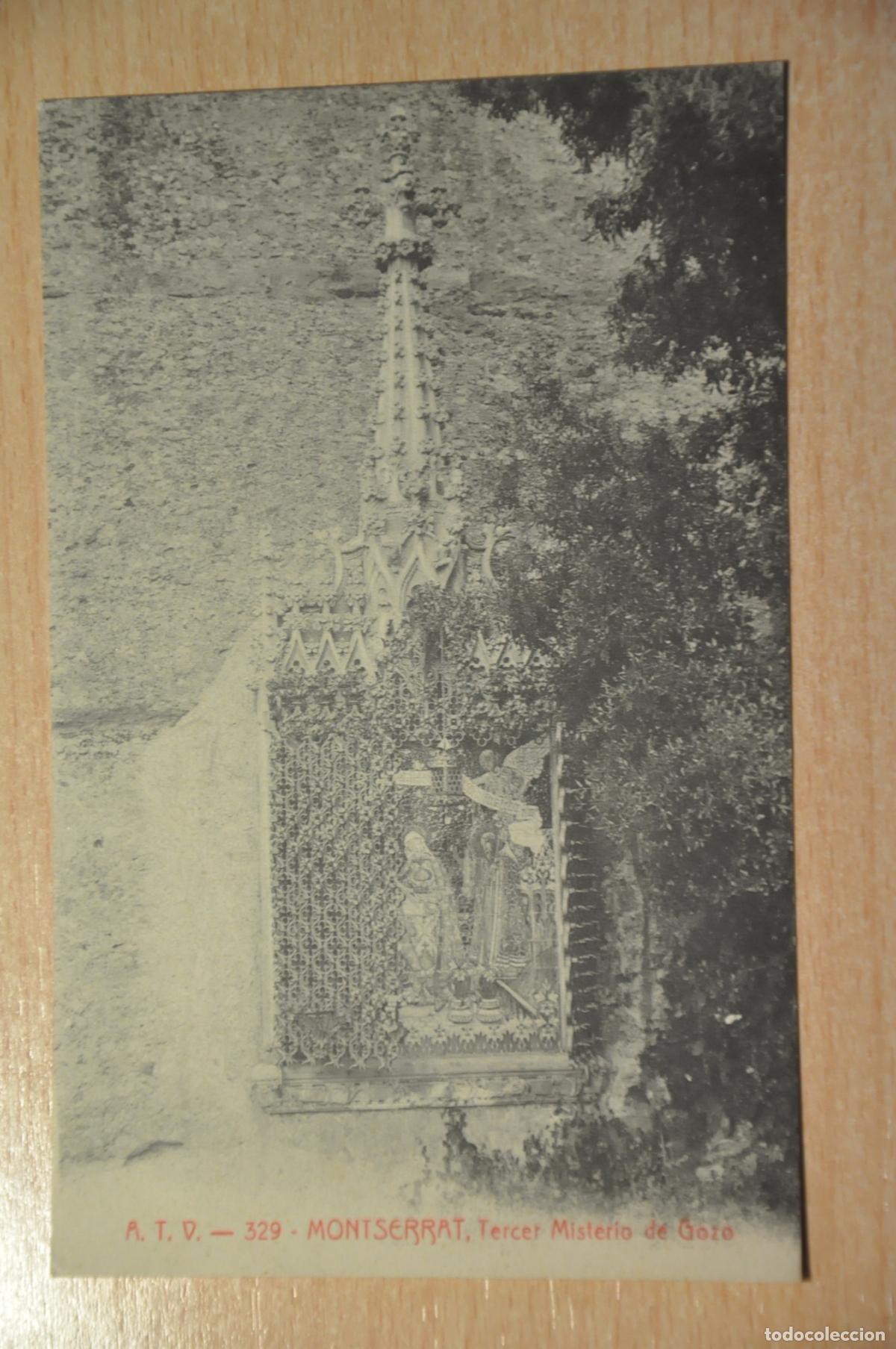 Postales: postal montserrat, tercer misterio de gozo, atv 329