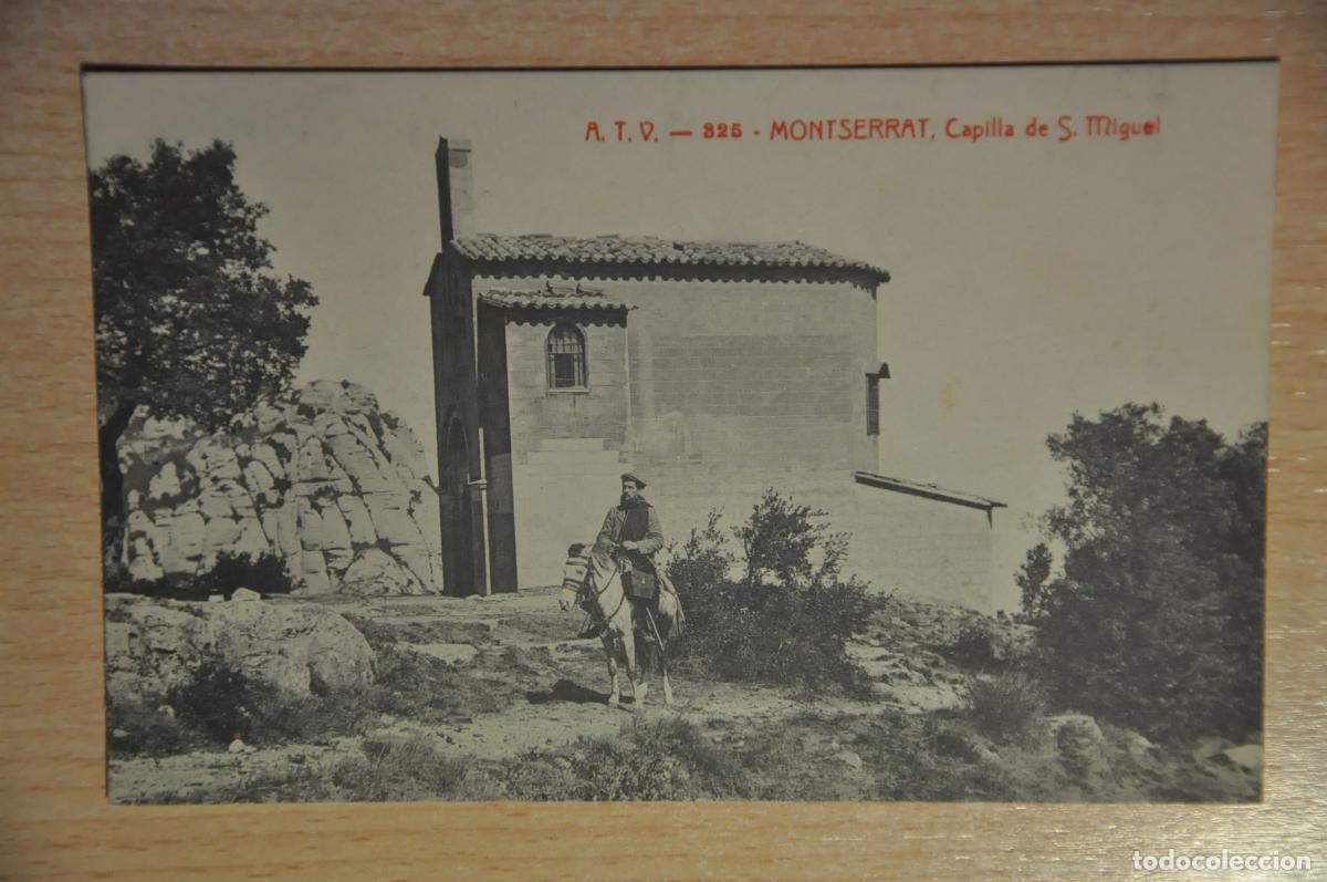 Postales: postal montserrat, capilla de s.miguel, atv 325