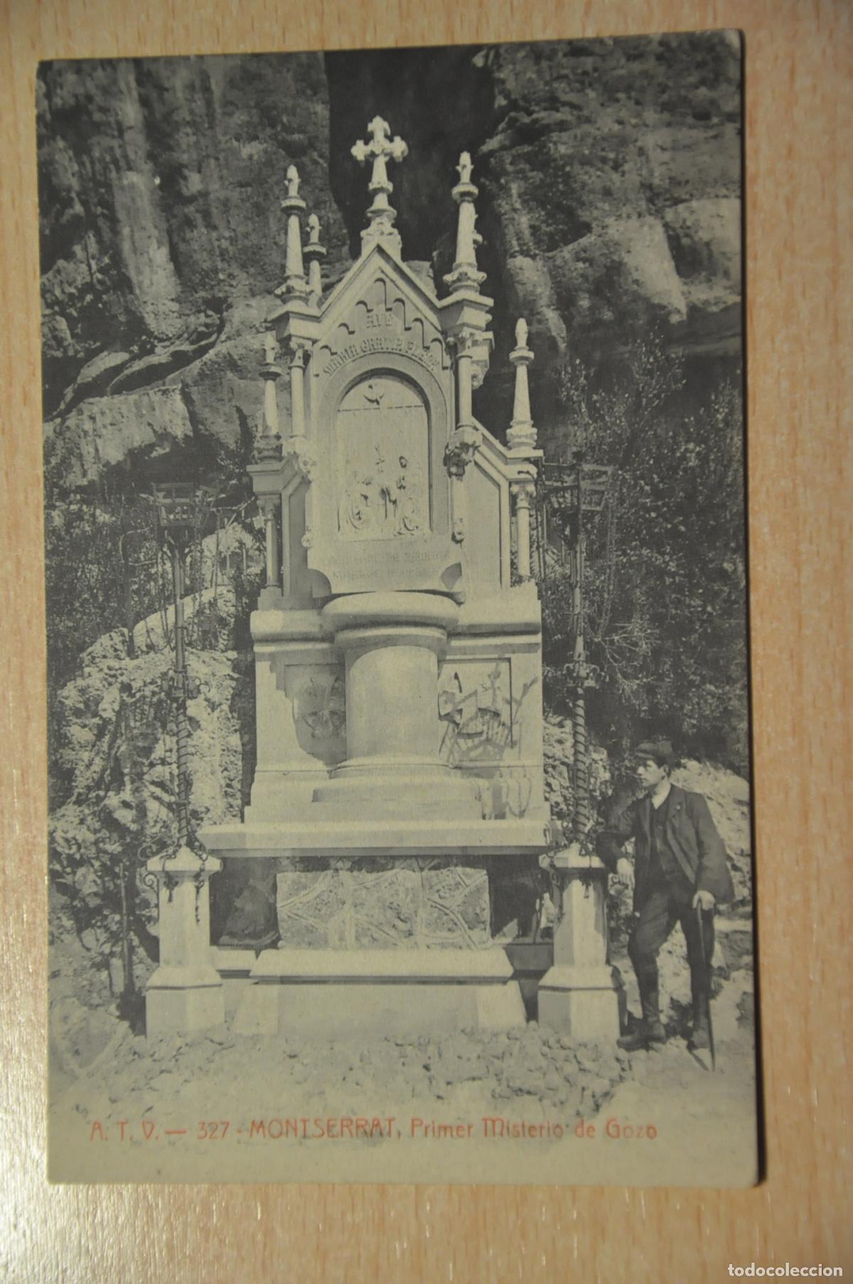 Postales: postal montserrat, primer misterio de gozo, atv 327