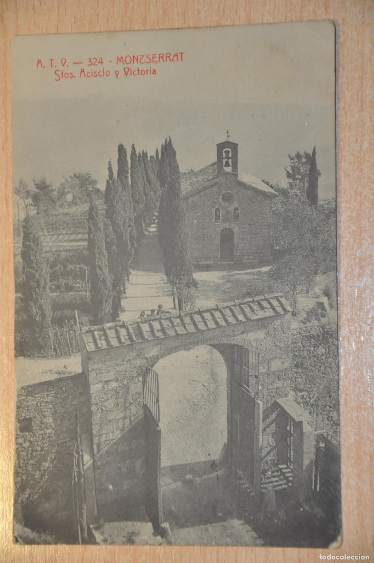 Postales: postal montserrat, stos, acisclo y victoria, atv 324