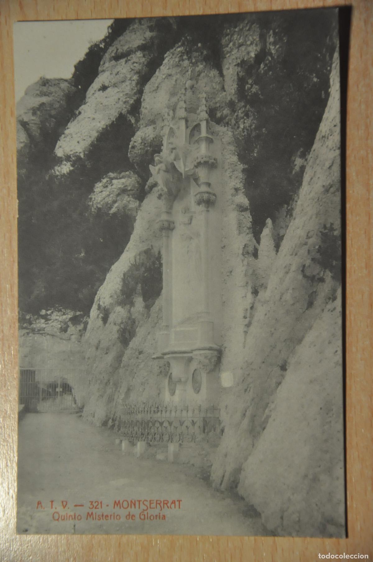 Postales: postal montserrat, quinto misterio de gloria, atv 321