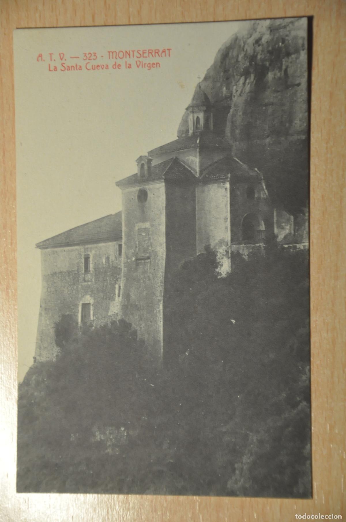 Postales: postal montserrat, la santa cueva de la virgen, atv 323