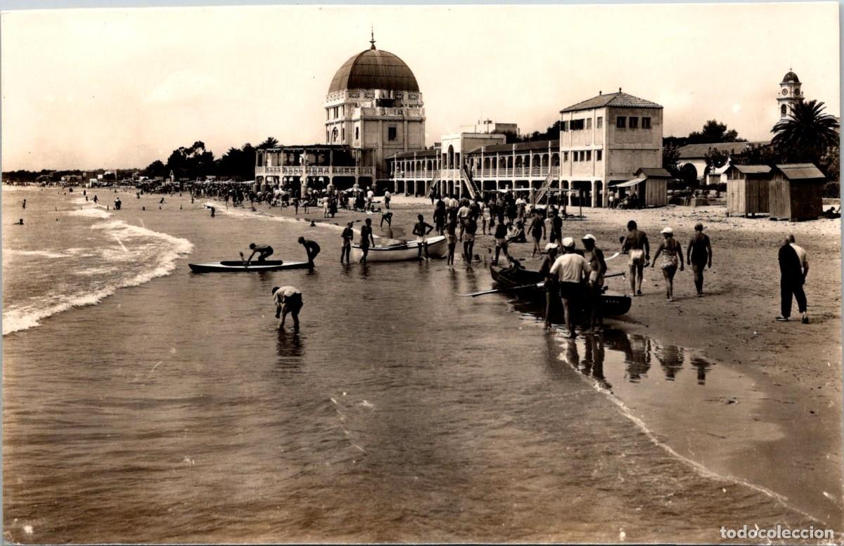 Postales: Salou - Playa - Hotel Balneario - La Terraza - Seg&uacute; 3 - Chinchilla - 139x89mm