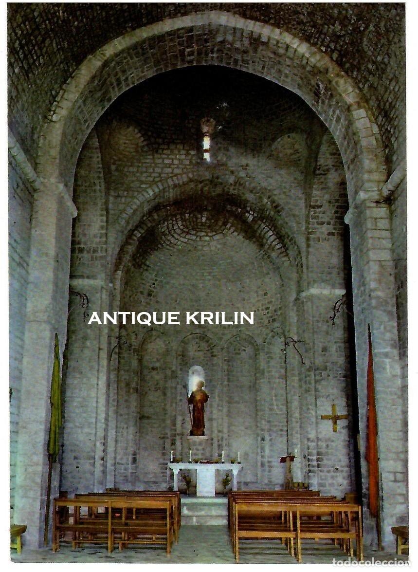 Postales: SANT JAUME DE FRONTENYA / INTERIOR DE L'ESGLESIA / EDICIO PARROQUIA / SIN FRANQUEAR