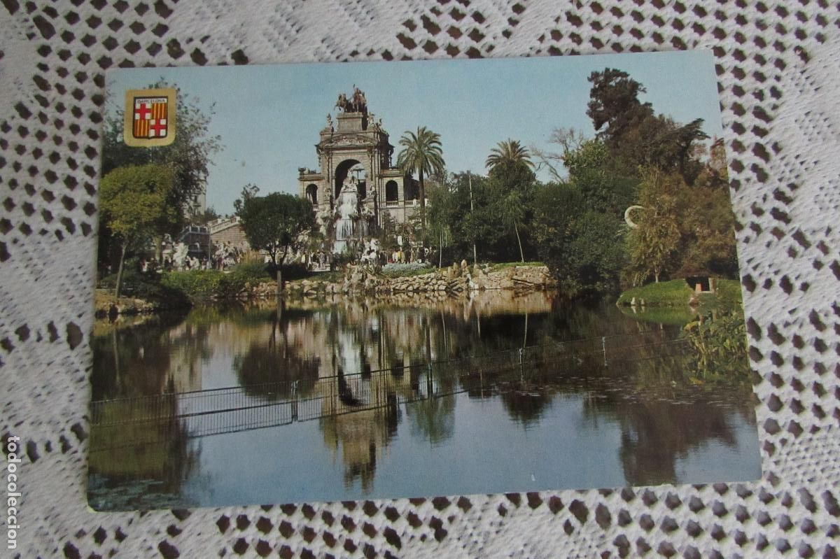 Postales: 2618 barcelona, cascada del parque de la ciudadela
