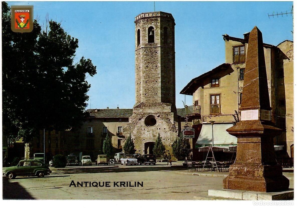 Postales: PUIGCERDA N&ordm; 20 ESGLESIA DE SANTA MARIA / ESCUDO DE ORO / SIN FRANQUEAR