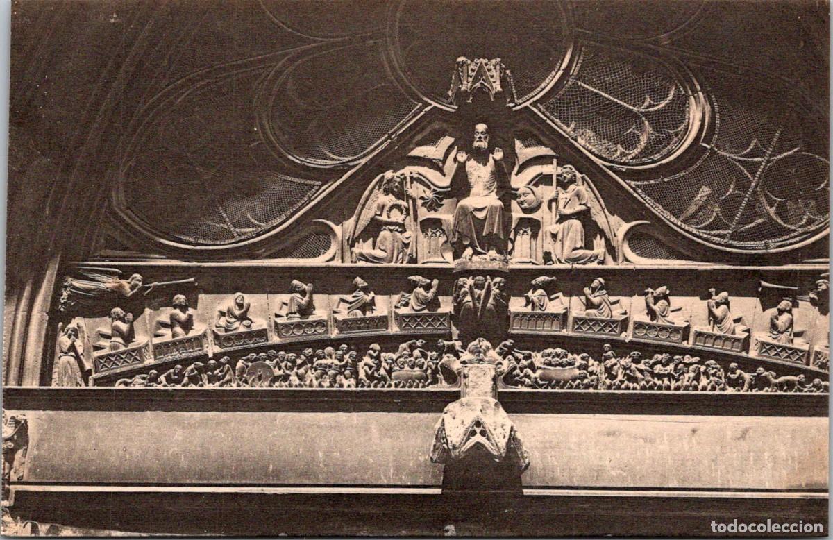 Postales: Tarragona - Catedral - Detalle de la puerta principal - Roisin - Gabriel Gibert - 136x89mm