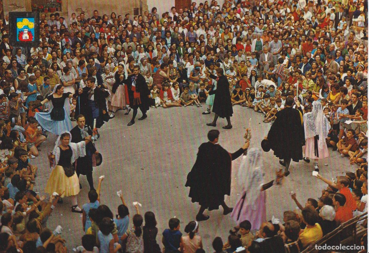 Postales: CASTELLTE&Ccedil;OL, BALL DEL CIRI &ndash; ESCUDO DE ORO N&ordm;4728 &ndash; ESCRITA