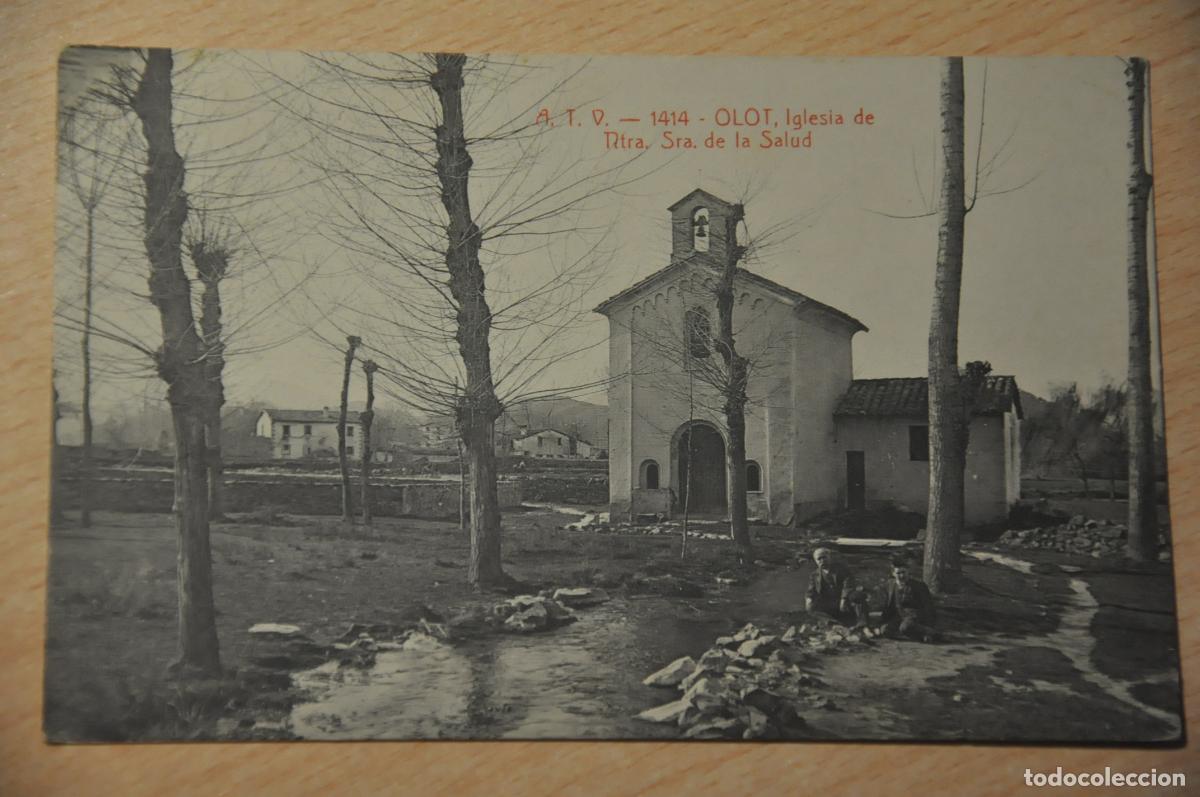 Postales: postal olot, iglesia de ntra, sra. de la salud, atv 1414