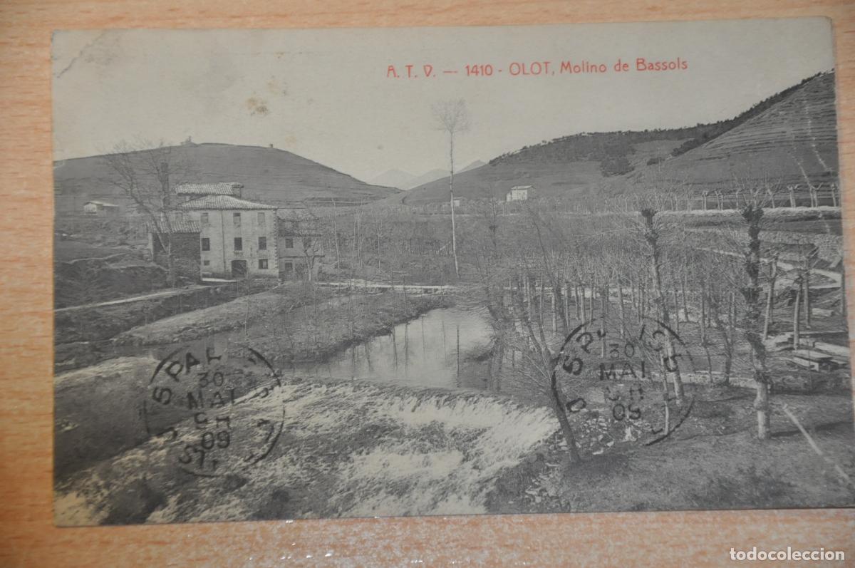 Postales: postal olot, molino de bassols, atv 1410