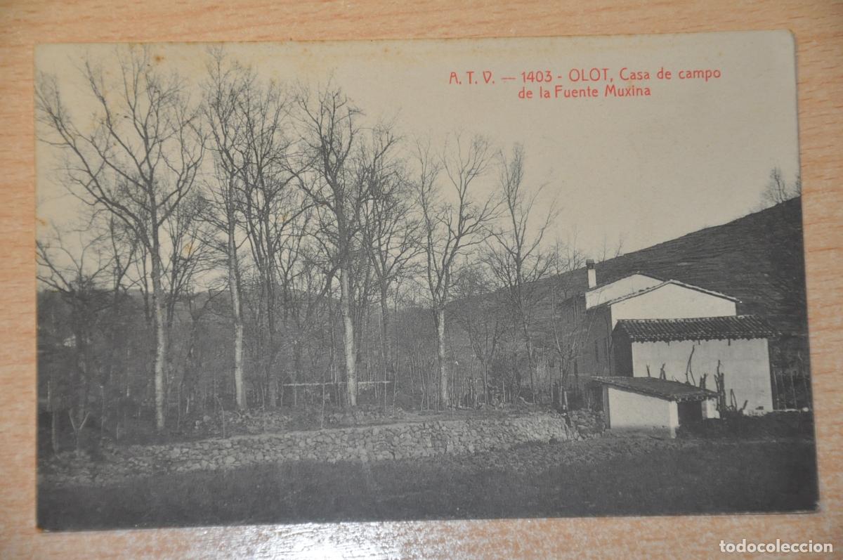 Postales: postal olot, casa de campo de la fuente muxina, atv 1403
