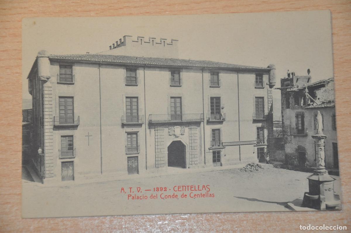 Postales: postal centellas, palacio del conde de centellas, atv 1392