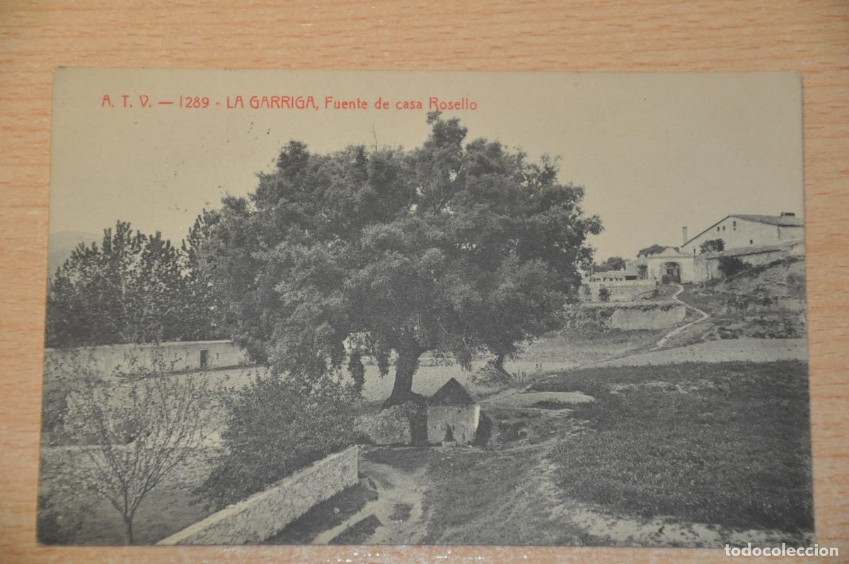 Postales: postal la garriga, fuente de casa rosello, atv 1289