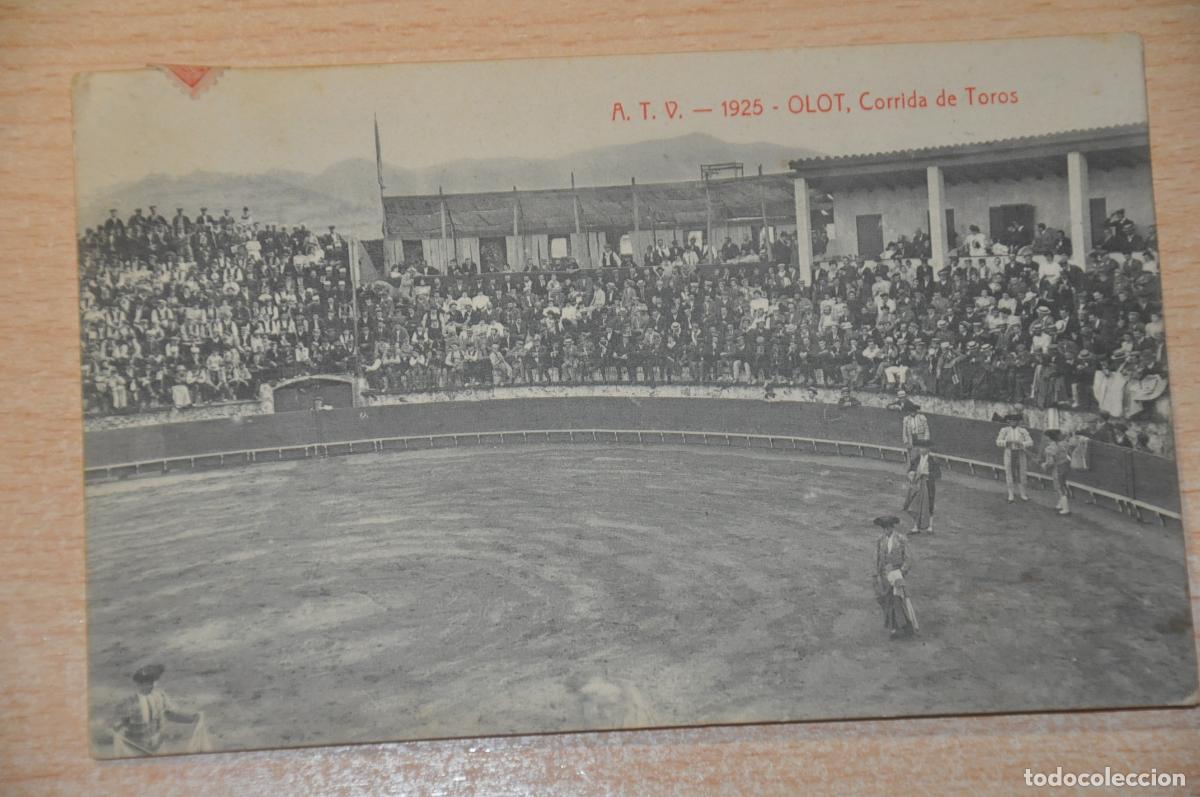 Postales: postal olot, corrida de toros, atv 1925