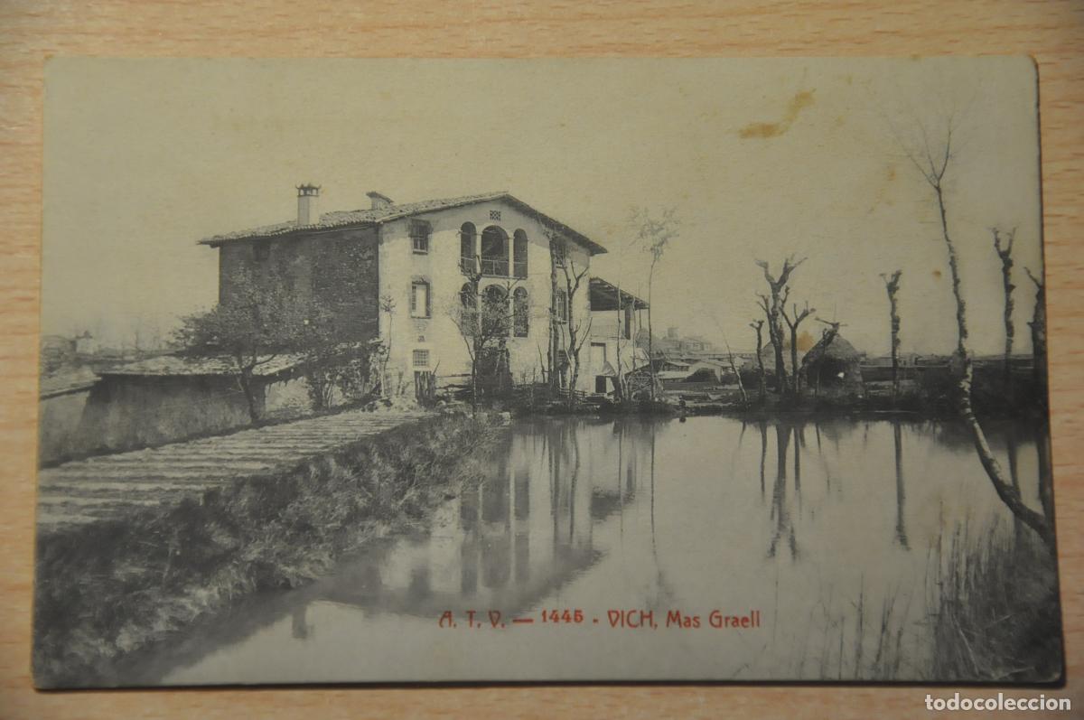 Postales: postal vich, vic, mas graell, atv 1445