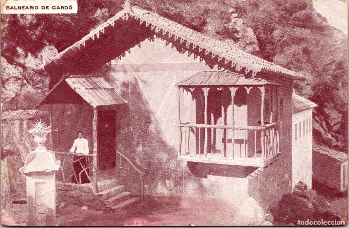 Postales: Balneario Card&oacute; (Tortosa) - Aguas Arsenicales y Nitrogenadas - Imp. Elzeviriana - Ros&aacute;cea - 143x93mm