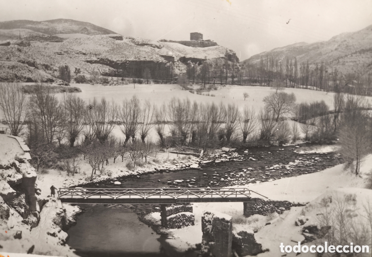 Postales: SEU D'URGELL TORRE SOLSONA RIU VALIRA PAISSATGE NEVAT POSTAL FOTOGRAF&Iacute;A NURI LLEIDA C. 1955