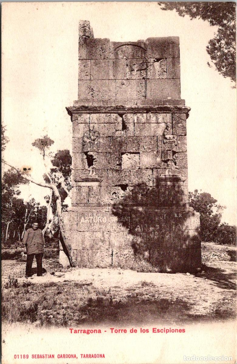 Postales: Tarragona - Torre de los Escipiones - Sebasti&aacute;n Cardona 01189 - 140x90mm - Bar Arturo